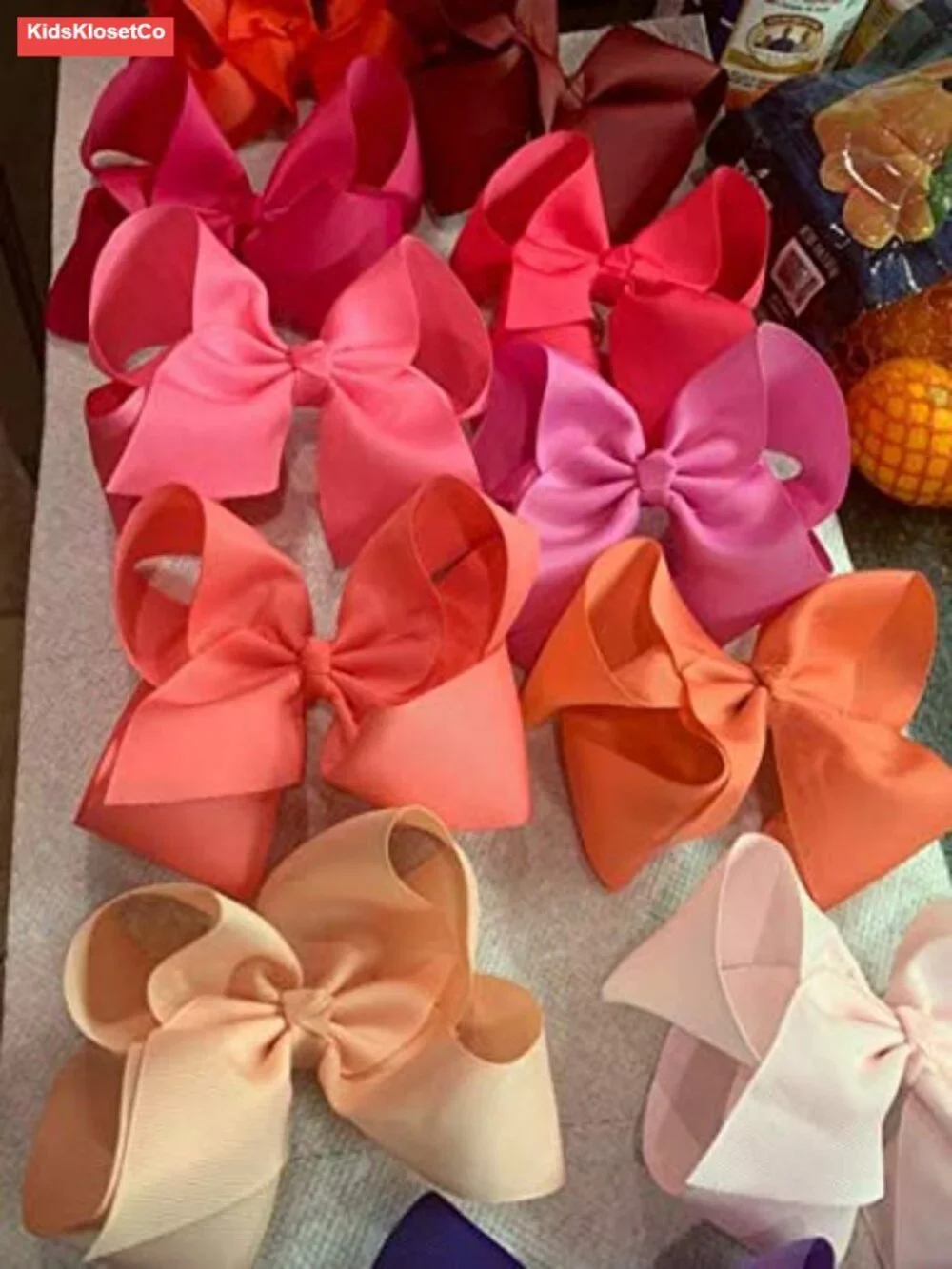 6-Inch Grosgrain Ribbon Hair Bows with Alligator Clips for Girls Back to School
